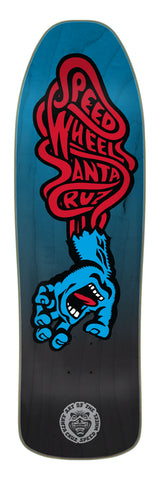 Santa Cruz Speed Wheels Vein Hand Blue Black Deck 9.35in x 31.7in