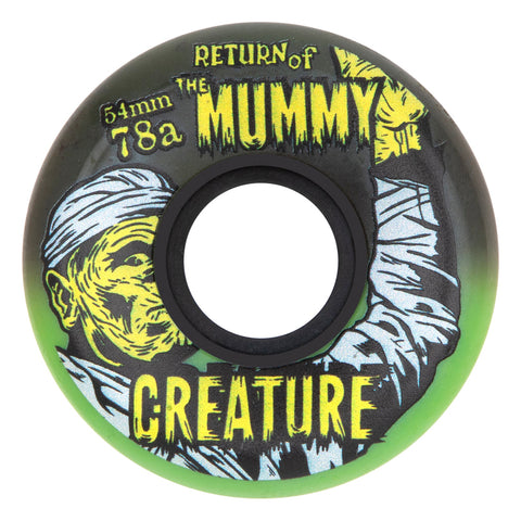 OJ 54mm Creature Mummy Keyframe Green Black 78a Wheels