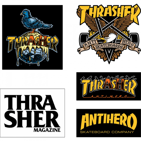 Thrasher x Antihero 5-Pack Stickers