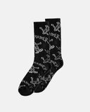 Thrasher Gonz Logo Pattern Crew Socks