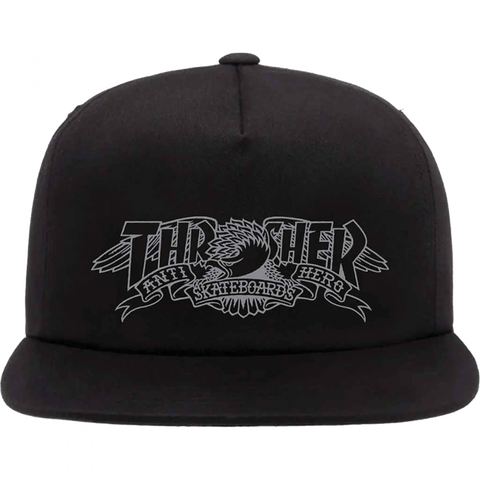 Thrasher x Antihero Mag Banner Hat (BLACK)