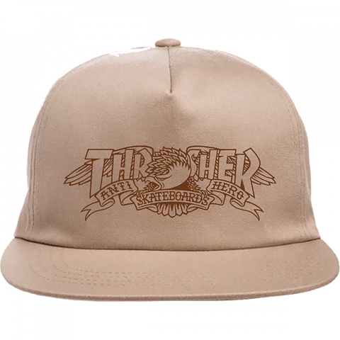 Thrasher x Antihero Mag Banner Hat (KHAKI)
