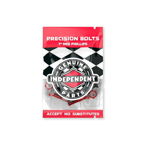 Independent 1in Phillips Genuine Parts Black/Red Hardware
