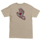 Santa Cruz Screaming Hand Youth Midweight T-Shirt (Sand)