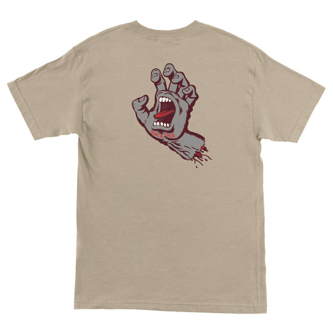 Santa Cruz Screaming Hand Youth Midweight T-Shirt (Sand)