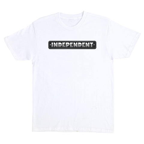 Independent Chrome Bar Heavyweight T-Shirt White