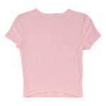 Santa Cruz Love Script Crop T-Shirt Womens Pink