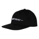 Independent Bratrud Notebook Snapback Unstructured Hat Black