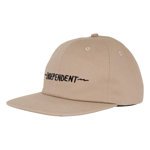 Independent Bratrud Notebook Snapback Unstructured Hat Brown