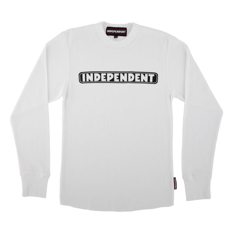 Independent Bar Logo Thermal Top White