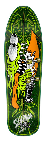 Santa Cruz Meek Pinstripe Slasher Green Deck 9.23