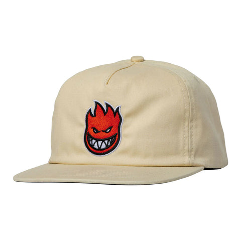 Spitfire Lil Bighead Fill Snapback Hat Tan/Red