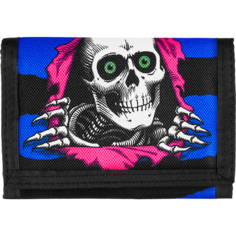 Powell Peralta Ripper Trifold Velcro Wallet Blacklight