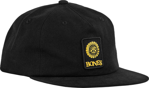 BONES WHEELS Pushing Up Daisies Hat 5 Panel Black