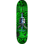 Powell Peralta Skull and Sword Skateboard Deck Green - Shape 242 - 8.0