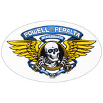 Powell Peralta Sticker Winged Ripper Blue 6.5"
