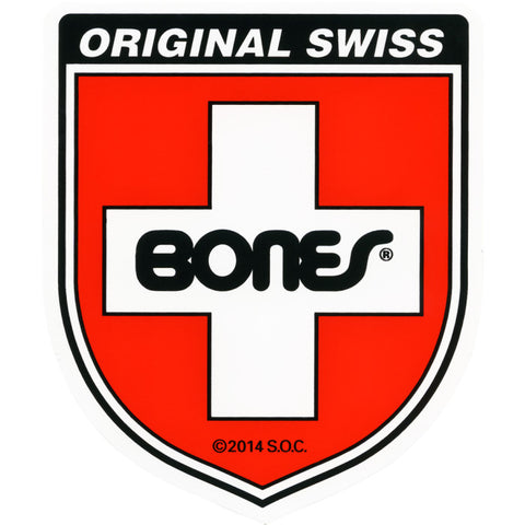 Bones Swiss Bearing Shield Sticker Medium
