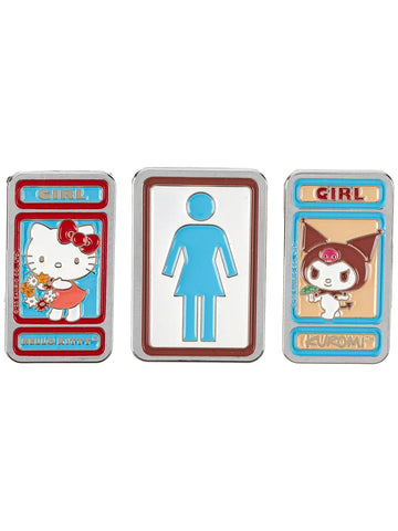 Girl 3pk Hello Kitty Enamel Pin Set