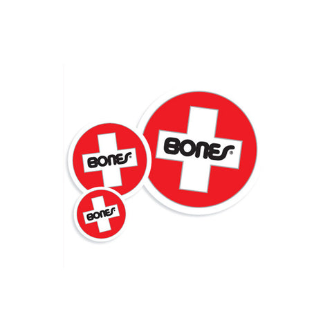 Bones® Bearings Swiss Round Sticker (Single)