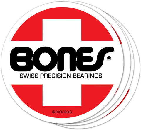 Bones® Bearings OG Swiss Circle 3" Sticker