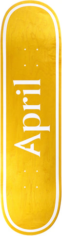 April Og Logo Deck 8.25 Yellow