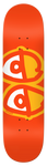Krooked Team Eyes Orange Deck 8.25