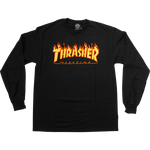 Thrasher Flame Long Sleeve T-Shirt (Black)