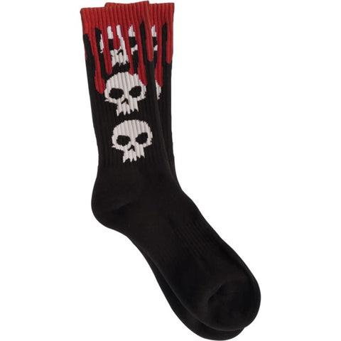 Zero 3 Skull Blood Crew Socks
